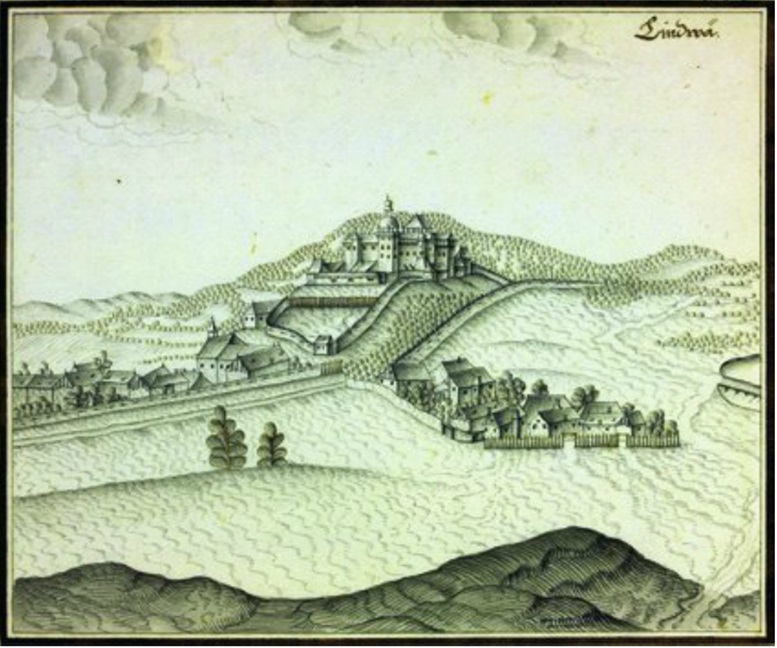 Alsólendva látképe<br>Magyarországi várak, erődök és városok látképei 1660 - 1664-ben (Montecuccoli tábornagy hagyatéka) 