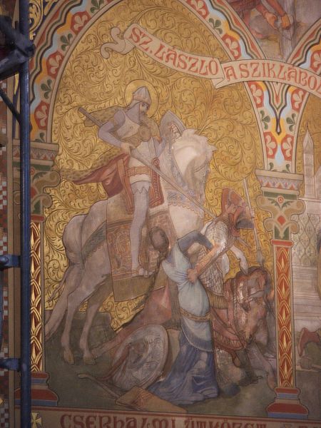 Szent László freskó