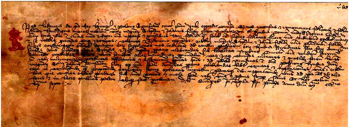 Nagy Lajos vásárjogot adományozó oklevele<br>a Bánffy család számára 1366-ból.