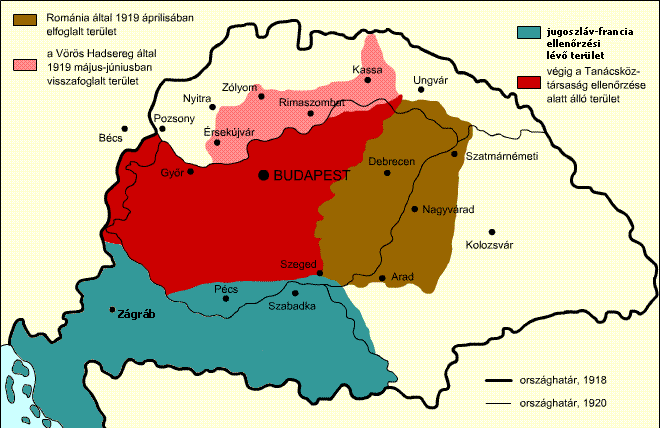 Magyarország határai 1919-ben